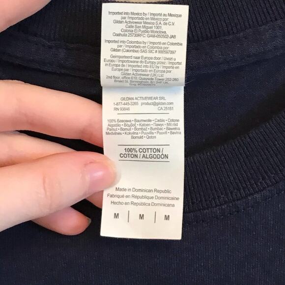 Gildan M Key West t-shirt pirate skull black red - Picture 6 of 8